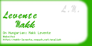 levente makk business card